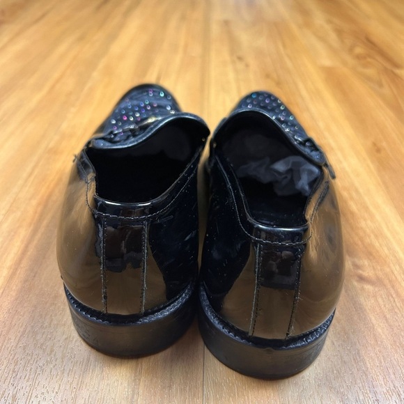 Vero‎ Cuoio Made in Italy Men’s Shoes Glossy Black with Gold Emblem Size 40 main image 6